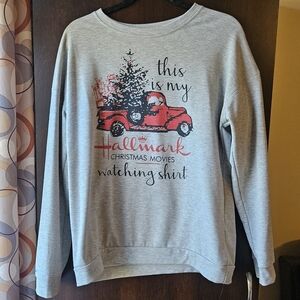 Long Sleeve Crewneck With Christmas Design
